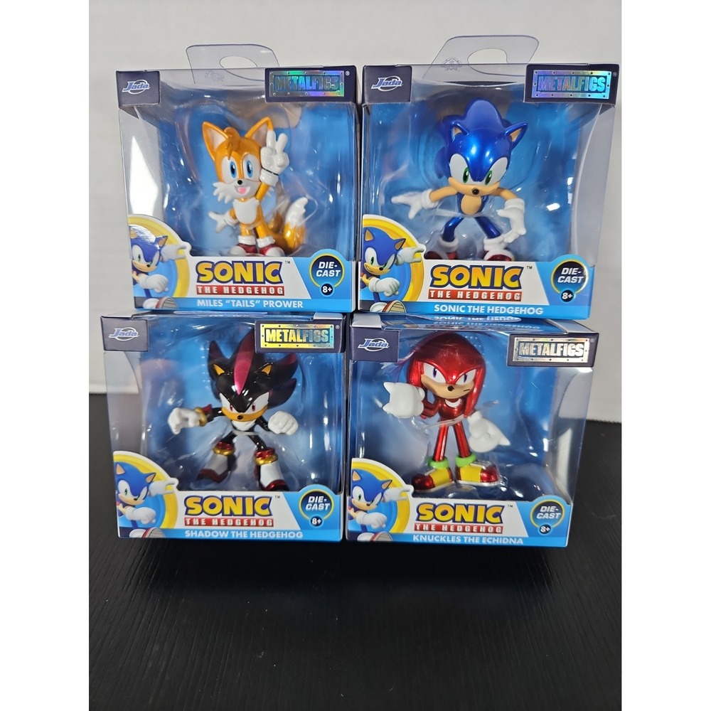 Sonic the Hedgehog 2.5in MetalFig Set Of 4 Tails, Sonic, Knuckles, Shadow (A)